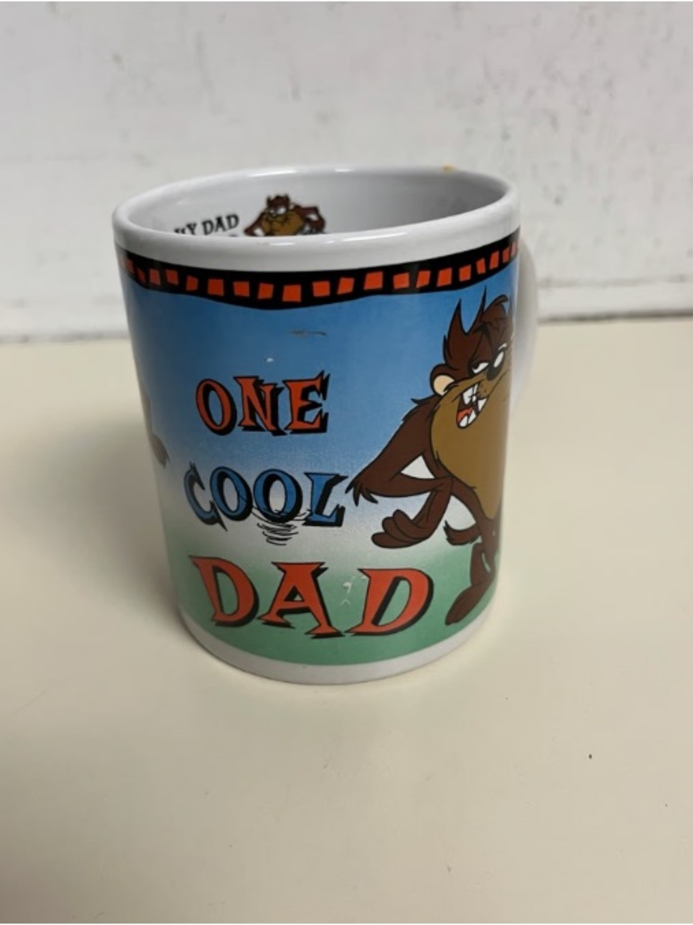 One Cool Dad Taz Ceramic Mug - Blue & Green